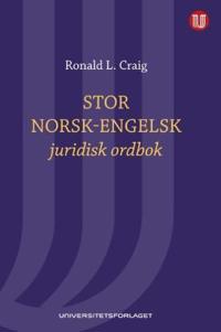 Stor norsk-engelsk juridisk ordbok; med engelsk-norsk register