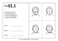 MiniSL1. Setningsleseprøve 1. 5 stk.