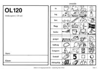 OL120. Ordleseprøve 120 ord. 5 stk.