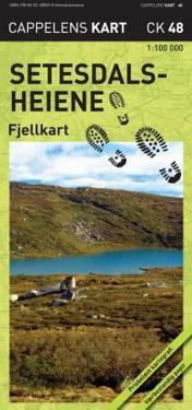 Setesdalsheiene; fjellkart
