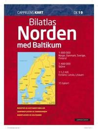 Norden med Baltikum; bilatlas