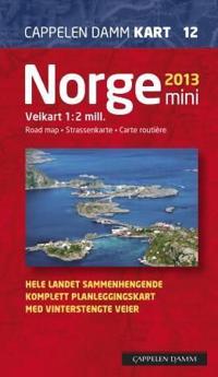 Norge mini 2013; veikart = road map = Strassenkarte = carte routière