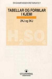 Tabellar og formlar i kjemi; 2KJ og 3KJ