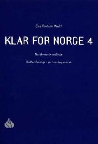 Klar for Norge; norsk-norsk ordliste