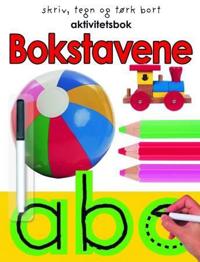 Bokstavene. Aktivitetsbok. Skriv, tegn og tørk bort. 1 hefte og 1 tusj