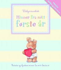 Minner fra mitt første år. Babyminnebok. Blå