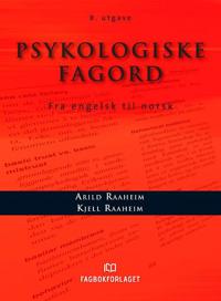 Psykologiske fagord; fra engelsk til norsk