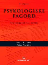 Psykologiske fagord; fra engelsk til norsk