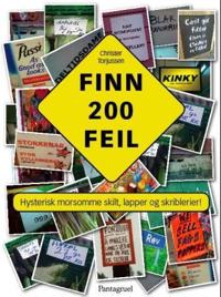 Finn 200 feil; hysterisk morsomme skilt, lapper og skriblerier