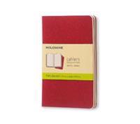 Moleskine Cahiers Pocket Plain Red Cover