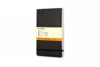 Moleskine Reporter Soft Cover Pocket Ruled Notebook - Black (3.5 X 5.5)