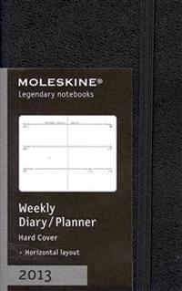 Moleskine Extra Small Black Weekly Horizontal Diary 12