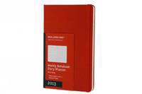 Moleskine Red Large Weekly Notebook 12 Month Hard