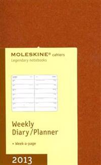 Moleskine Cahier Weekly Pocket Diary Terracotta