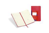 Moleskine Red Pocket Diary Weekly Horizontal Hard 18 Month