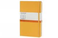 Moleskine Classic Hard Cover Large Ruled Notebook - Yellow Orange (5 X 8.25)