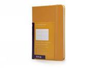 2014 Moleskine Golden Yellow Pocket Diary Weekly Horizontal Hard