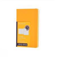 Moleskine Golden Yellow Pocket Weekly Turntable Notebook 18 Months Hard