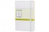 Moleskine White Pocket Plain Notebook Hard