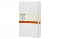 Moleskine White Large Ruled Notebook Hard
