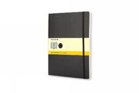 Moleskine Classic Soft Cover Extra Large Squared Notebook - Black (7.5 X 10)