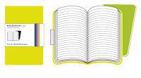 Moleskine Volant Notebook Ruled Green Pocket