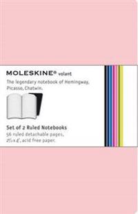 Moleskine Volant Notebook Ruled Pink Xsmall