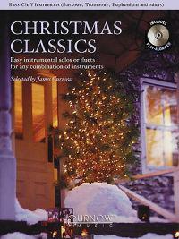 Christmas Classics - Easy Instrumental Solos or Duets for Any Combination of Instruments: Bass Cleff Instruments (Bassoon, Trombone, Euphonium, & Othe