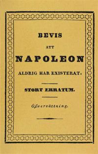 Bevis att Napoleon aldrig har existerat : Stort erratum