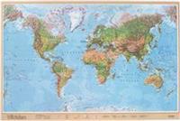 Världen 1:30 milj i tub väggkarta