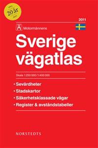Sverige Vägatlas 2011 Motormännens - 1:250000/1:400000