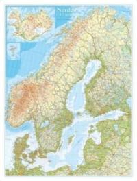 Norden Väggkarta 1:2milj i tub - 1:2milj