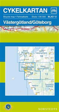 Cykelkartan Blad 12 Västergötland/Göteborg - 1:90000