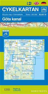 Cykelkartan Blad 19 Göta kanal - 1:90000