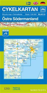 Cykelkartan Blad 23 Östra Södermanland - 1:90000