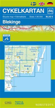 Cykelkartan Blad 5 Blekinge - 1:90000