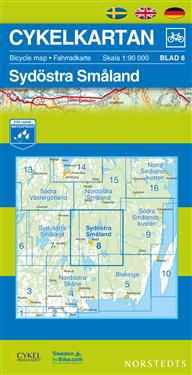 Cykelkartan Blad 8 Sydöstra Småland - 1:90000