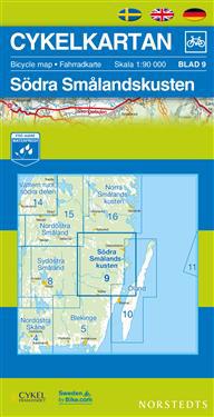 Cykelkartan Blad 9 Södra Smålandskusten - 1:90000