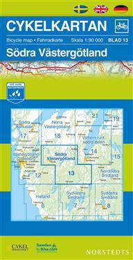 Cykelkartan Blad 13 Södra Västergötland - 1:90000