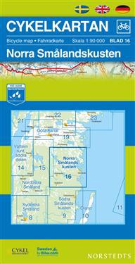 Cykelkartan Blad 16 Norra Smålandskusten - 1:90000