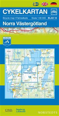 Cykelkartan Blad 18 Norra Västergötland - 1:90000