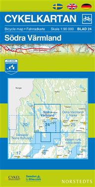 Cykelkartan Blad 24 Södra Värmland - 1:90000