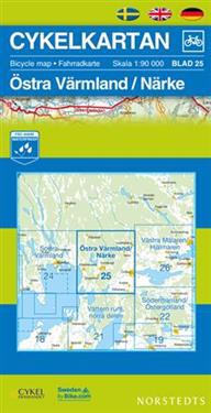 Cykelkartan Blad 25 Östra Värmland/Närke - 1:90000