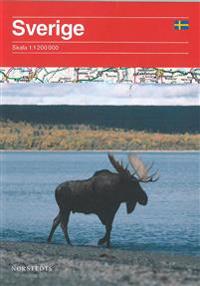 Sverige Vägkarta - 1:1,2 milj