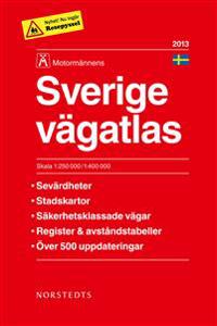Sverige Vägatlas 2013 Motormännen - 1:250000-1:400000