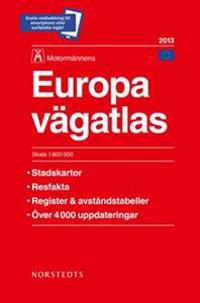Europa Vägatlas 2013 Motormännen - 1:800000