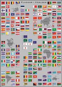 Flaggor i Världen - Flaggplansch i tub