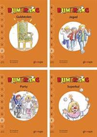 Bumerang småböcker Upplevelse Läsnivå 2, 4-pack