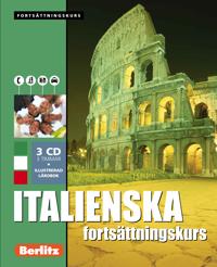 Italienska fortsättningskurs, språkkurs: Språkkurs med 3 CD