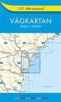 151 Härnösand Vägkartan - 1:100000
